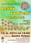 Letní tvoření v knihovně/ výtvarná dílna pro nejmenší