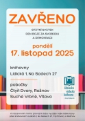Upozornění/ 17.11. knihovna uzavřena