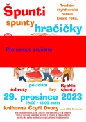 ŠPUNTY, ŠPUNTI, HRAČIČKY - pro nemoc zrušeno