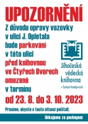 Č. Dvory omezené parkování