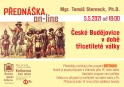 České Budějovice v době třicetileté války / přednáší Mgr.Tomáš Sterneck, PhD.