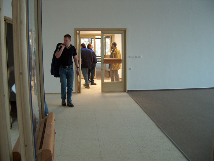 18.-19.12.2003 - předávání rekonstruovaných místností ve 2. patře
